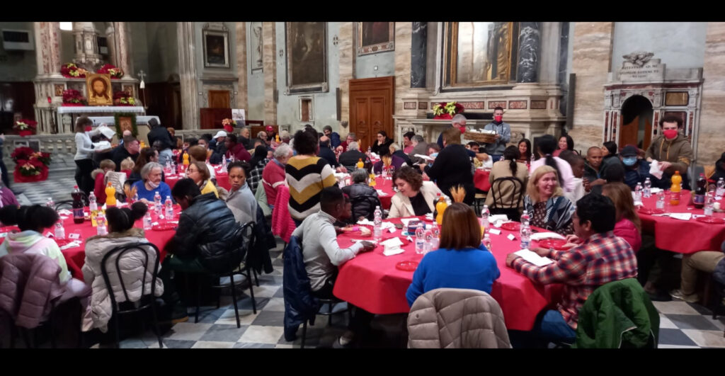 Il pranzo di Natale della Sant’Egidio per la prima volta anche al Mercato Centrale